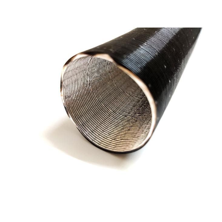 25/42/60/75mm Car Air Heater Duct Ducting Pipe Hose Line Black For Diesel Parking Heater Air Intake Pipe Air Exhaust Pipe Heat Shields 2
