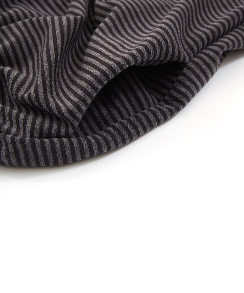 CHICKS Regular Striped Pants Black