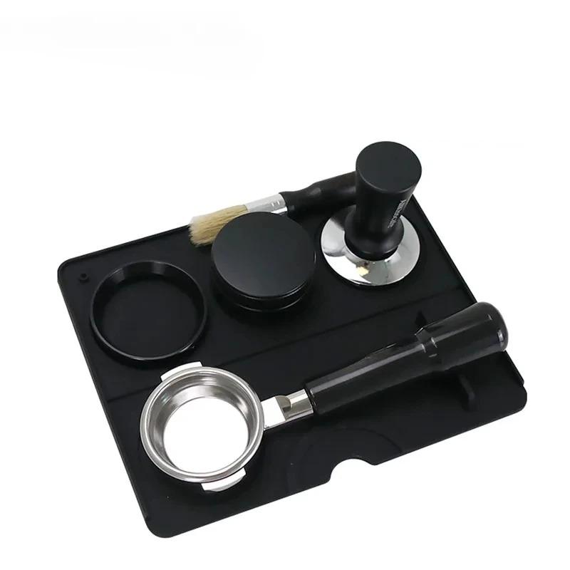 1pcs Coffee Tamper Mat Distributor Station Portafilter Silicone Pad Espresso Maker Bar Accessories Coffeeware Corner Supplies
