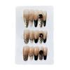 High-End Leopard Print Rhinestone Cat Eye Manicure: Influencer Style Wearable Whitening Nails