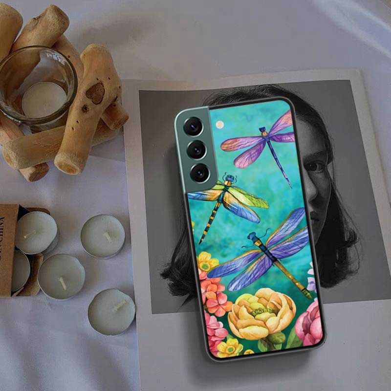 Dragonfly Phone Case For Galaxy A55 A35 A25 A15 A03S A04S A05S Samsung A20E A30 A40 A50 A70 A71 A51 A41 A31 A10S A21S Cover Capa