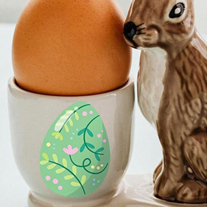 512Pcs Eggs Sticker for Kid Adult Wrapping Sticker Festival Party Decoration Sticker for Seal Envelope Card Packaging