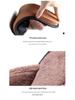 Unisex Genuine Leather Cowhide Slippers: Non-Slip, Warm Indoor Cotton Slippers for Autumn and Winter