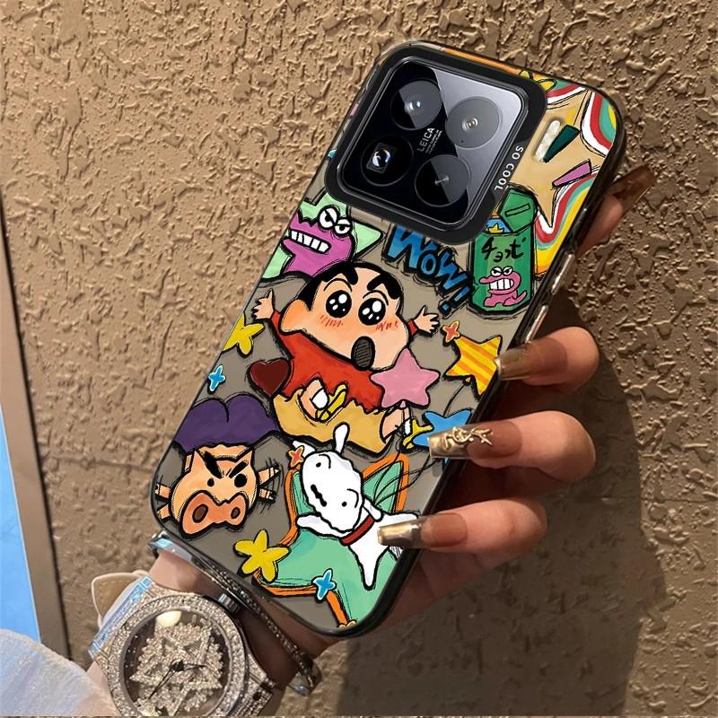 Cartoon C-Crayon Shin-chans Hard Case for Xiaomi Mi 15 14 14T 13 13T 12 12T 12X 12S 11 Lite POCO F6 F5 X6 X5 M6 Pro 5G 4G Cover