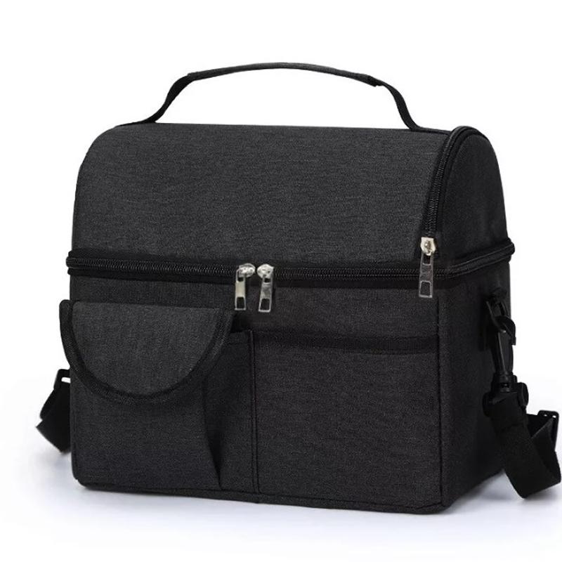 Large Insulated Lunch Bag Adult Kids Men Thermal Cool Hot Food Storage Tote Box