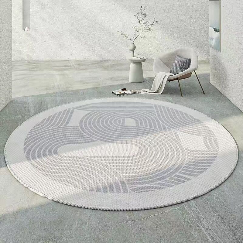 Nordic Circular Carpet Resistant To Dirt and Easy To Maintain Decorative Carpet Household Sofa Coffee Table Carpet