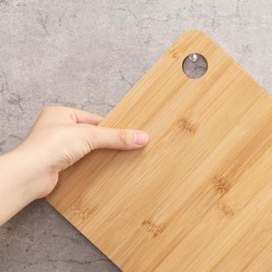 Fuji Boeki Pot Holder That Can Also Be Used As Cutting Board Bamboo Width 21cm Depth Thickness 1cm 31409