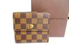 Authentic Damier Brown Brifold Wallet Compact Wallet N61652 #b155  Open Box