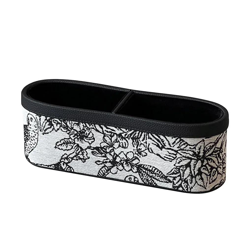 French Retro Leather Storage Box Multifunctional Luxury Home Decorative Desktop Organizer for Living Room