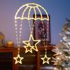 Warm/Colorful Light Parachute Star Lantern Pink Heart Festival Decorative Lights  Exterior Wall