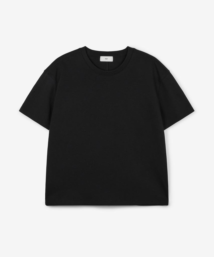 Tienjiti W Essential Cropped Tee (Black) Tnts6E205Bk