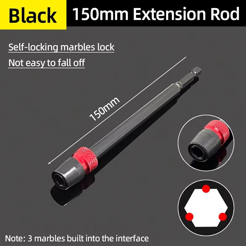 1 Stück magnetische selbstverriegelnde Verlängerungsstange 100/150/300mm Schraubendreher-Umwandlungskopf