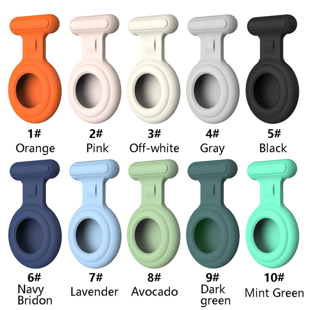 Hidden Airtag Holder for Kids GPS Tracker Silicone Air tag Holder with Brooch Pin, Airtags Clip Child/Elderly/Backpack/Luggage