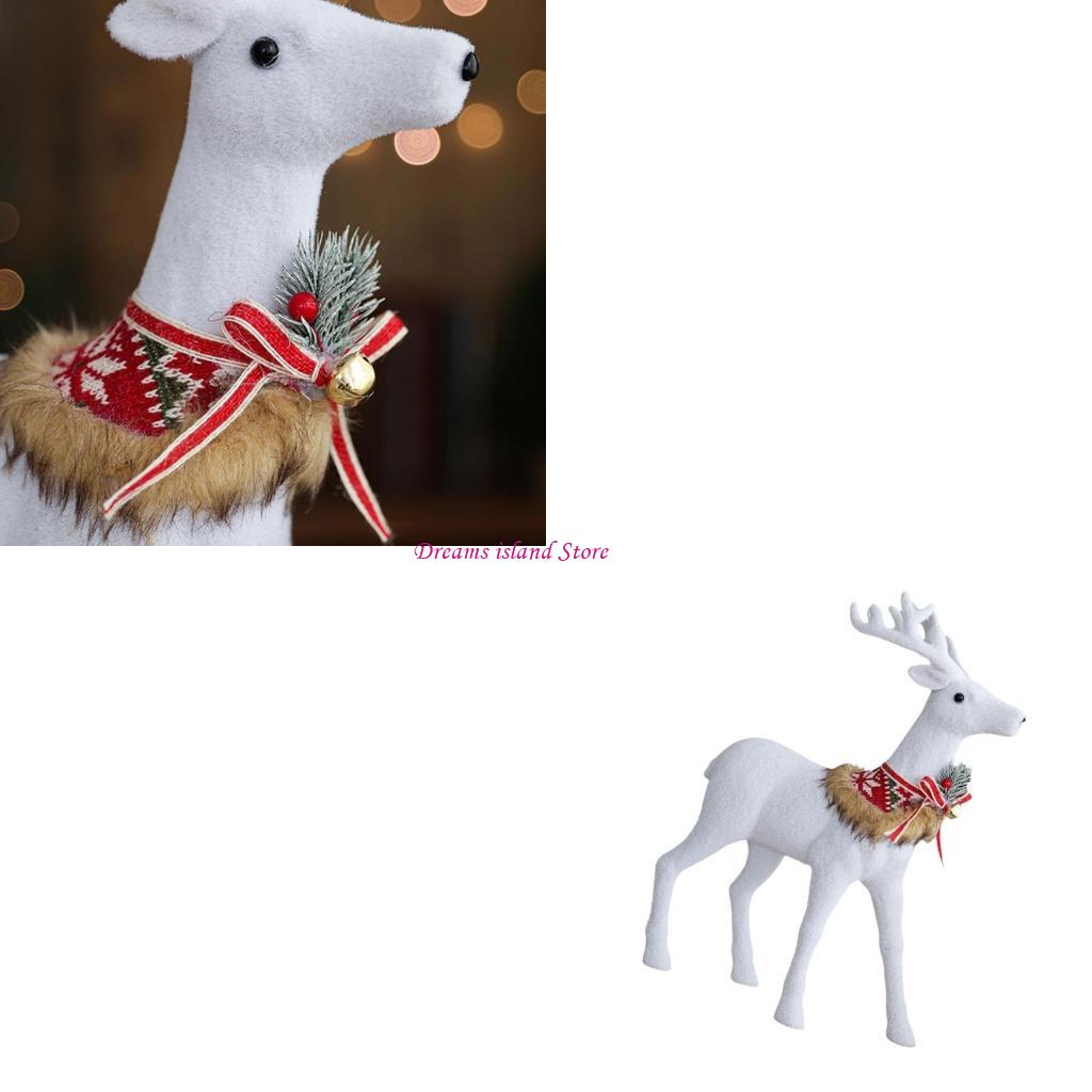 Realistic Christmas Reindeer Display Ornament Perfect For Holiday Decorations HX6C