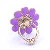 Fingerringhalter Grad Drehbar Metall Universal 360 Strass Blume Form Handy