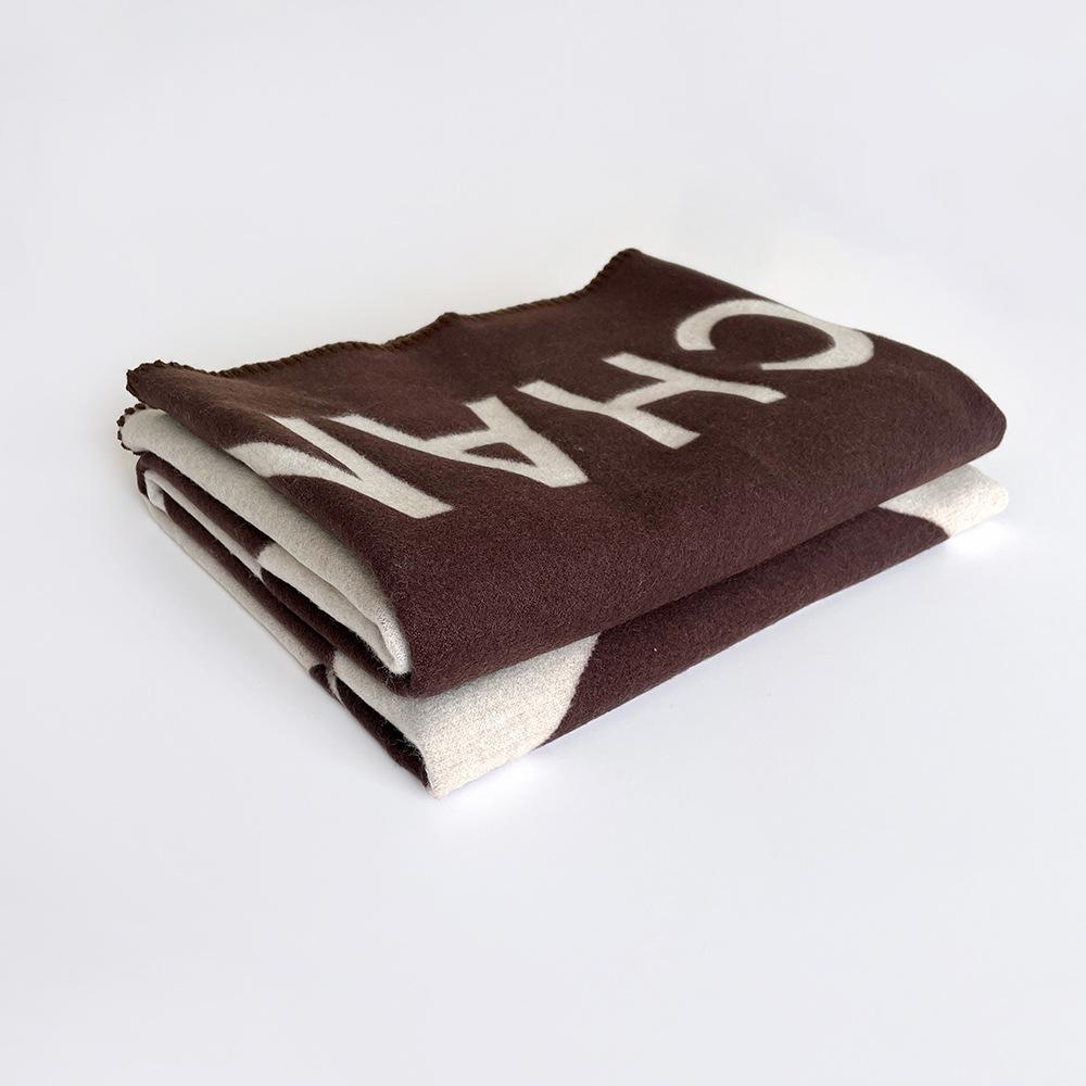 Letter Scarf Women's Versatile Shawl Dual-purpose Winter New Thickened Warm Scarf Imitation Cashmere Cape Scarf