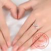 S925 Sterling Silver Bowknot Bow Knot AAA Zircon Rings for Women Fashion Wedding Engagement Party Gift Charm Jewelry