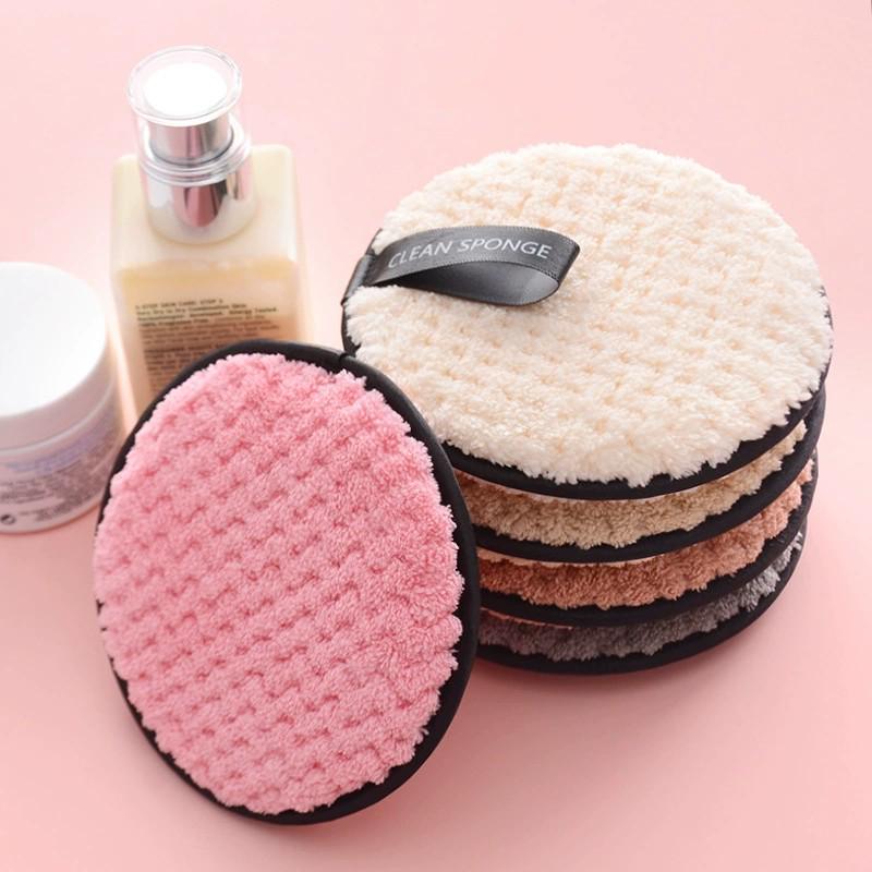 Reusable Beauty Cleansing Puff - Wet & Dry Makeup Remover and Face Wash Puff