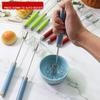 1pcs Semi-automatic Whisk Stainless Steel Milk Frother Flour Mixer Manual Press Creamer Home Kitchenware
