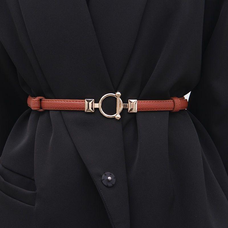Waist Elegant Womens Chain In Fashionable Black Coffee And Camel For Dresses Suits And