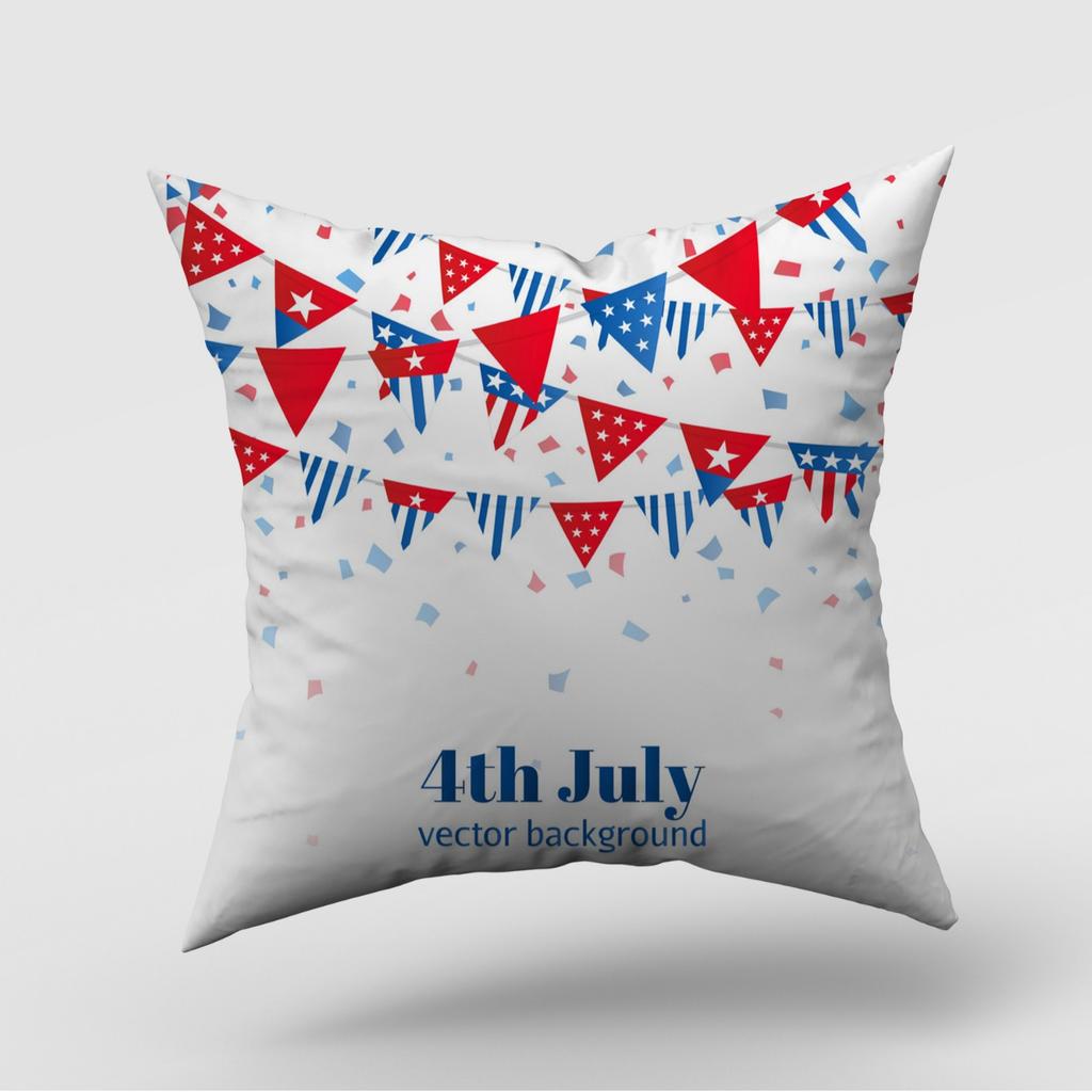 New American Independence Day Pillow Cover American Logo Outdoor Home Decoration Pillow Cushion Cover
