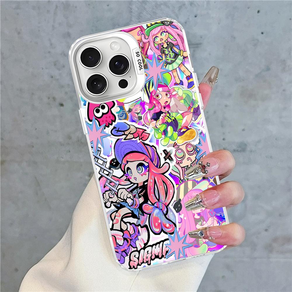 Splatoon Phone Case For IPhone 16 15 14 13 12 11 Pro Max X XR XSMAX 8 7 Plus Matte Shockproof Back Cover