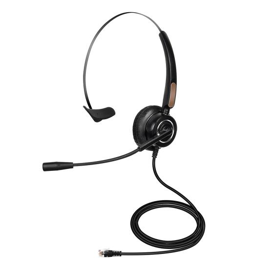 U900 H510 Telephone Headset High Fidelity Noise Reduction Breathable 3.5mm RJ9 MIC Long Cable Call Center Headphone for Telemarketing