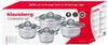 8-piece Steel Pot Set. 2.1/2.9/3.9/6.6L KLAUSBERG KB-7694