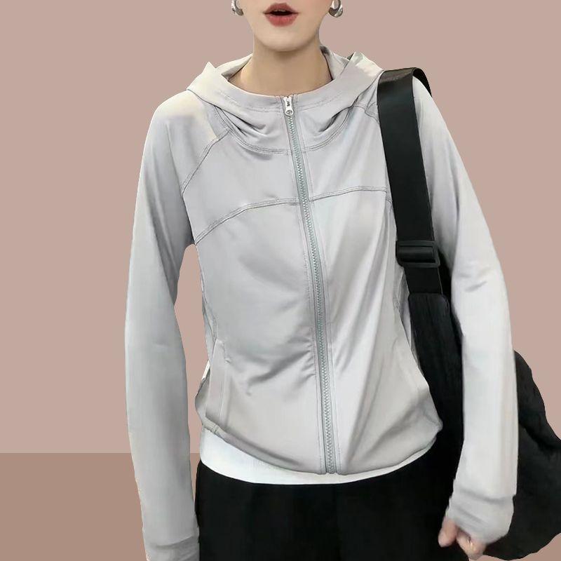 Women's Sun Protection Jacket with Ice Silk Hood and Thin Section for Summer Outdoor Sunscreen Clothing