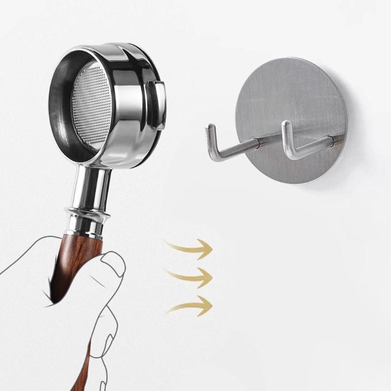 Multipurpose 304 Stainless Steel Coffee Handle Rack Practical Barista Tool Storage Shelf Coffee Machine Accessories