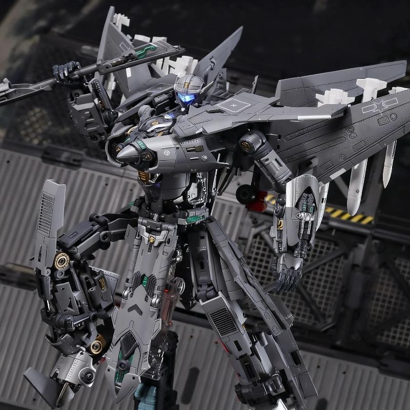Touchtoys 1/18 J16-N Nacrmmi Heavy Fighter Jet Finished Model Action Figures Highly Articulated Transformable Mecha Toy Boy Gift