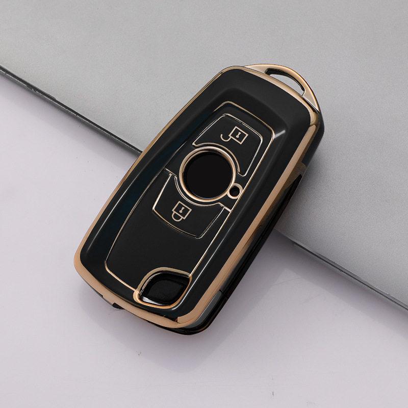 Gold Edge Remote Key Cover for Dongfeng Tianlong KC Qihang Edition Flagship Truck