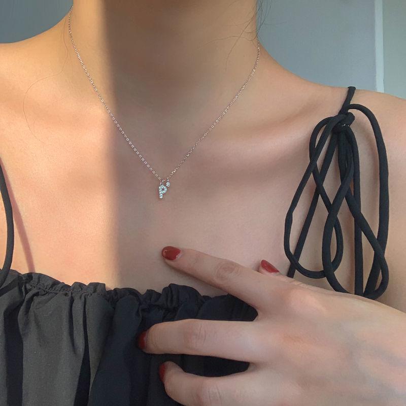 Geometric Pendant Necklace With Large And Small Squares