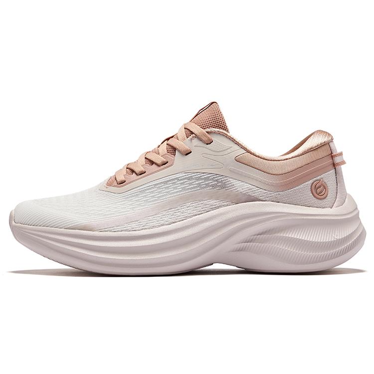 Hongxing Erke Comfortable Shock Absorption Rebound Low-Top Urban Commuting Running Shoes Women Sneaker Micro-Crystal-White Sandalwood 52125303184-001