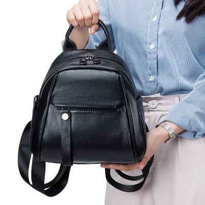 Leather Fashion Bag Women's Backpacks Large Capacity Soft Leather Casual Backpack