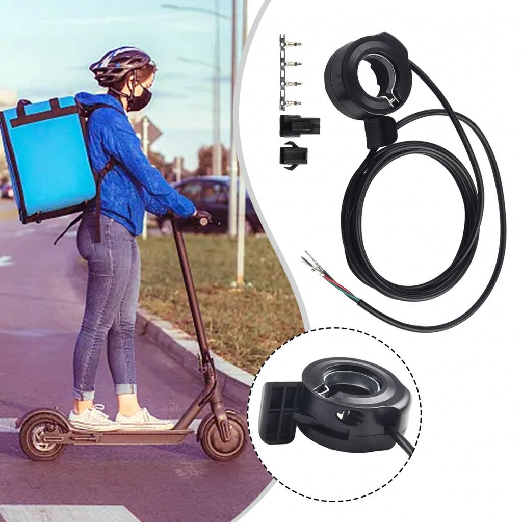 Piezas para bicicleta eléctrica con acelerador de pulgar para exteriores, 160 cm, color negro