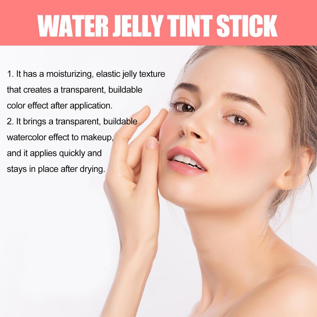 Eelhope Coral Blush Jelly Lip Tint: Moisturizing, Easy-Apply, Fruit-Infused Tint Stick