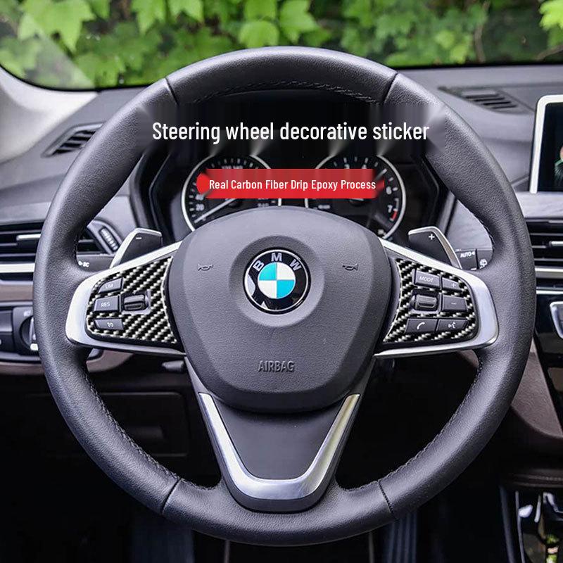 BMW X1/X2 (2016-2022) F48 Lenkradtasten Carbonfaser Dekor Aufkleber