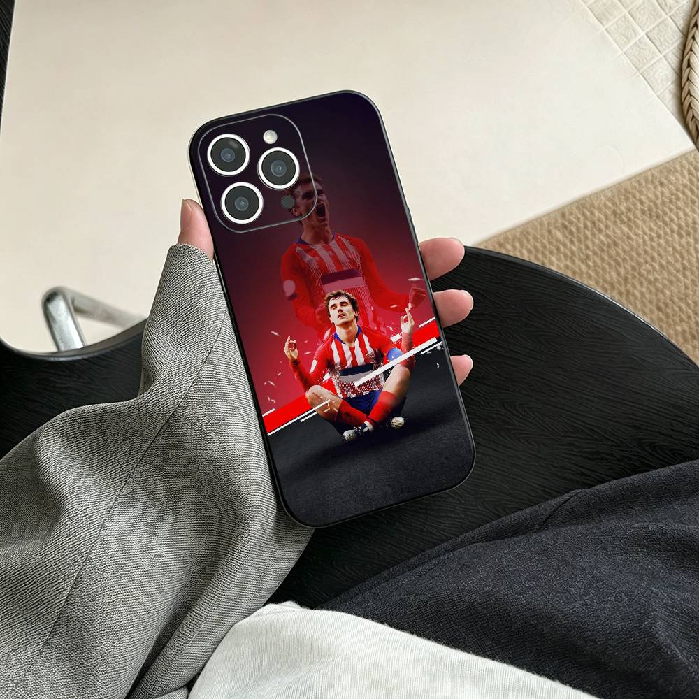 A-Antoine Griezmann  Phone Case For iPhone 17, 16,15,14,13,12,11 Plus,Pro Max, Others Soft Black Cover iPhone17