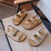 Kids' Matte Leather Birkenstock Sandals - Summer Beach & Sports Non-Slip Soft-Sole Shoes for Boys & Girls