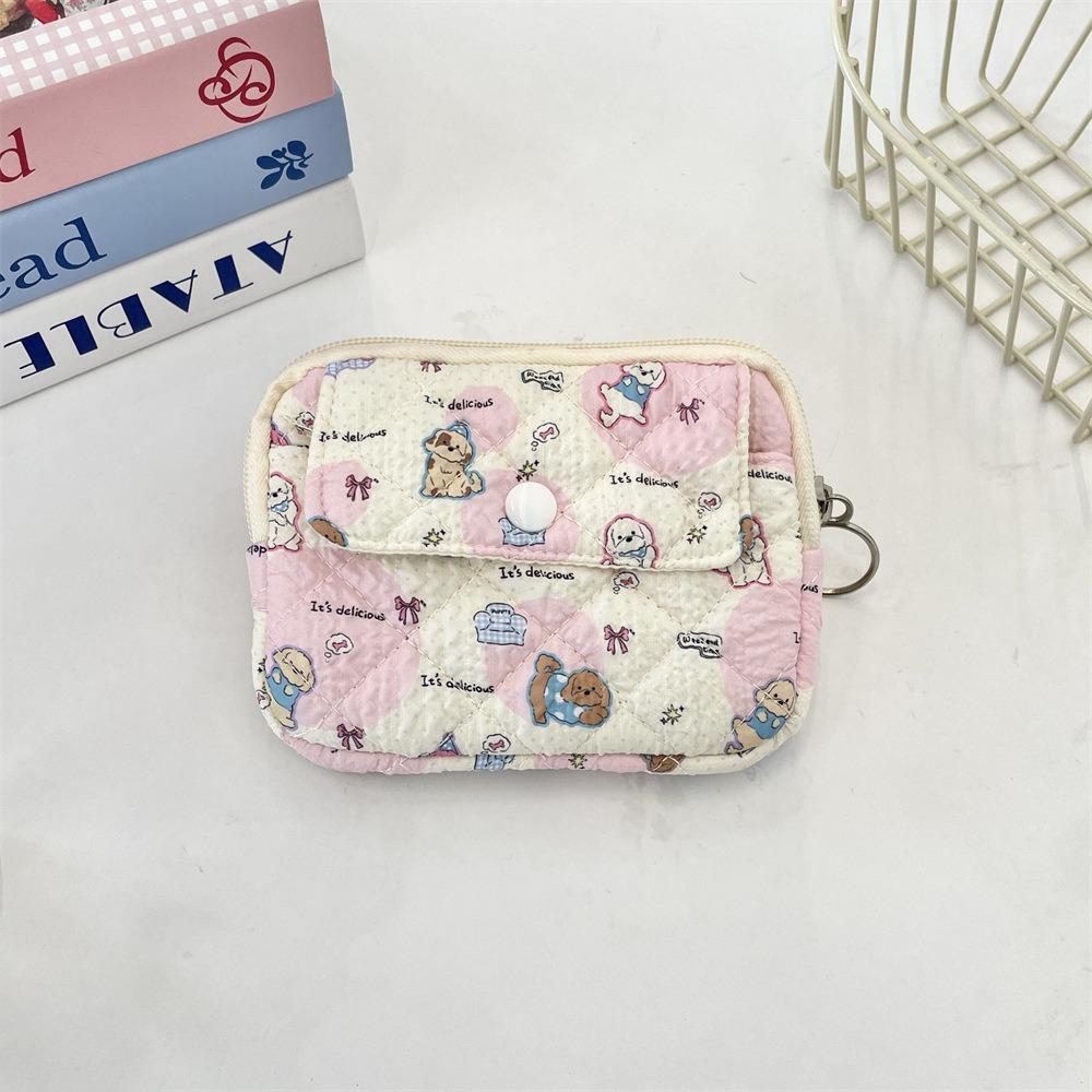 Cartoon Animals Coin Purse Portable Card Quilted Storage Bag Card Hold Multifunctional ID Bag Coin Purse