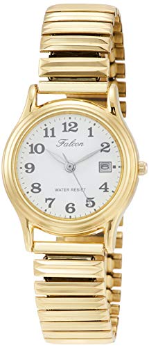 

Citizen Q&Q D015-004 Women s Watch, Analog Waterproof, Date, Metal Band, Gold, gold, Quartz Date Stainless Steel Watch