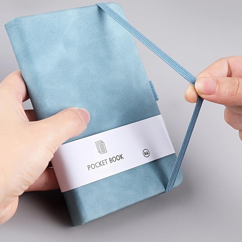 2 Stück A7 Mini liniertes Notizbuch mit Stifthalter Schule Büro Notizblock Notizbuch Memo Journaling Schreibwaren Schulanfangsbedarf