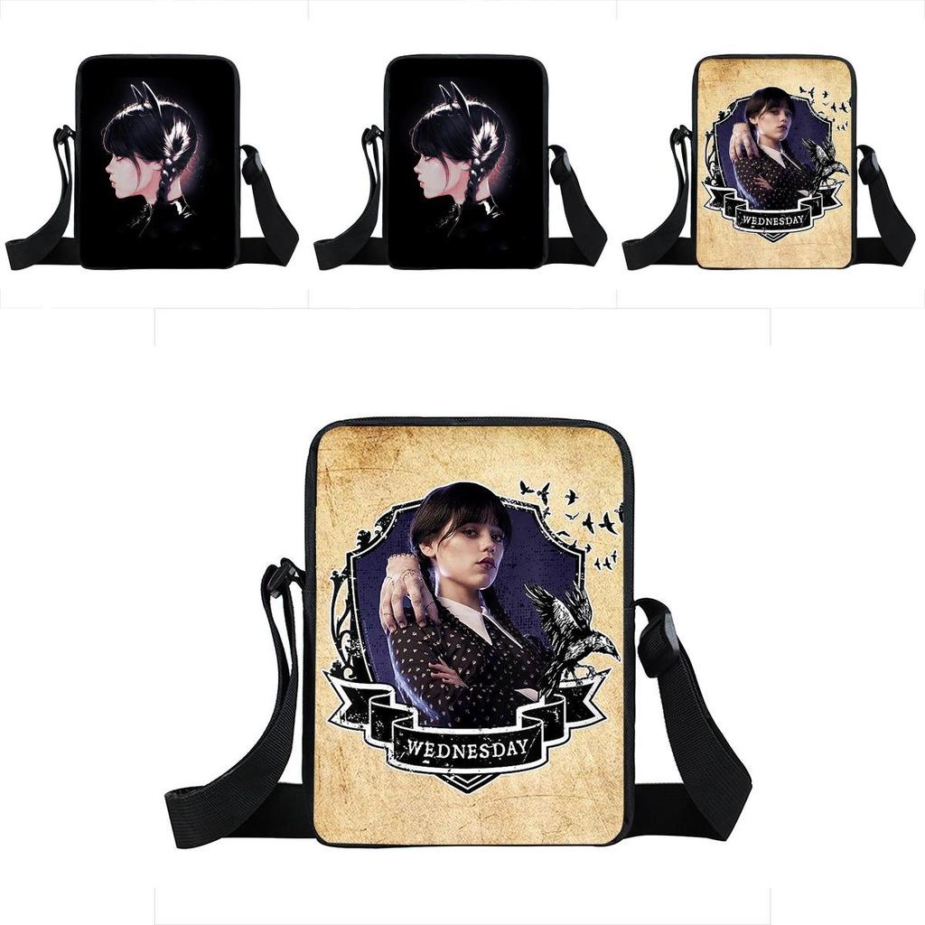 Wednesday Addams Crossbody Bag Waterproof Durable Student School Gift