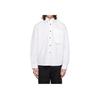 Stone Island Button-Down Collar Letter Print Long Sleeve Shirt Men shirts White 801511701-V0001