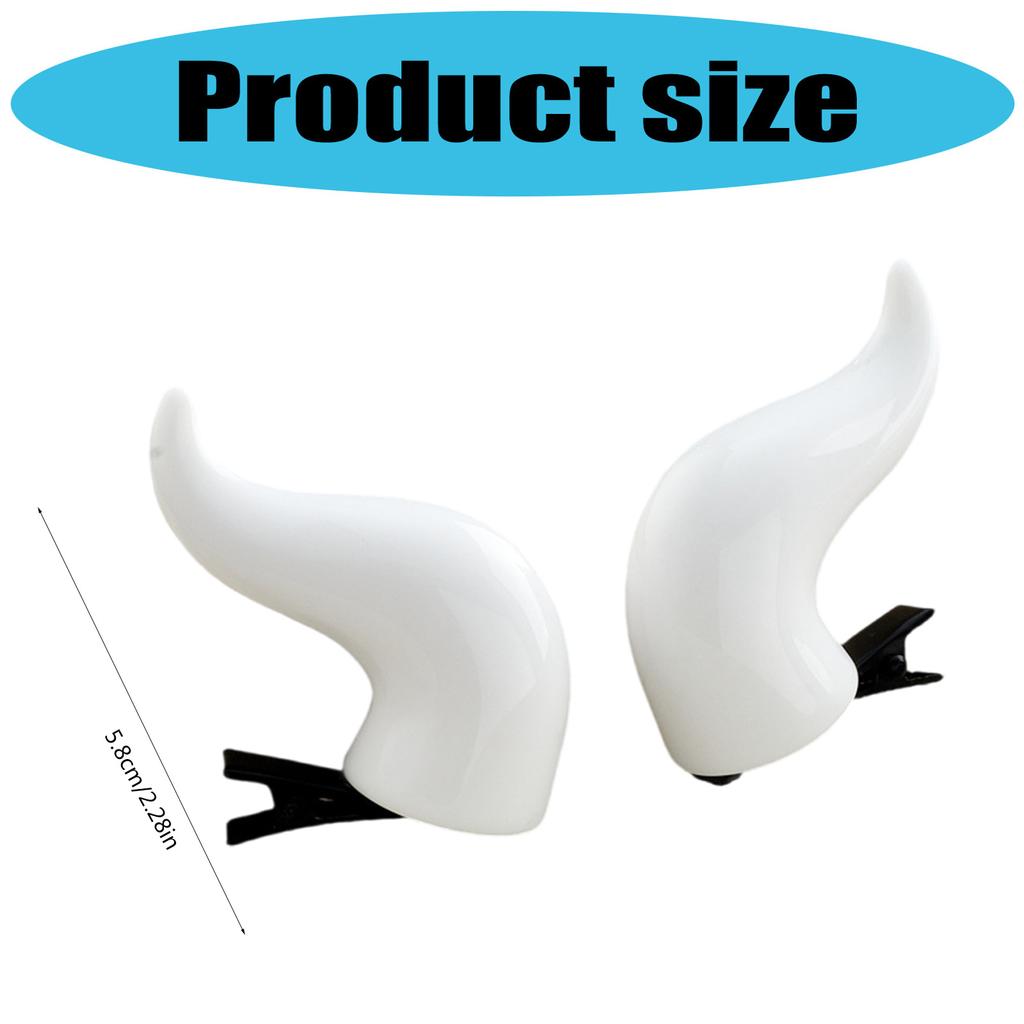 1 pár sponek do vlasů s ďábelskými rohy pro cosplay party, halloweenský kostým, rohatá sponka do vlasů, anime téma, pokrývka hlavy, maškarní pokrývka hlavy