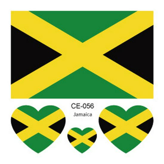 World Cup 2026 National Flag Waterproof Tattoo Stickers for Sports