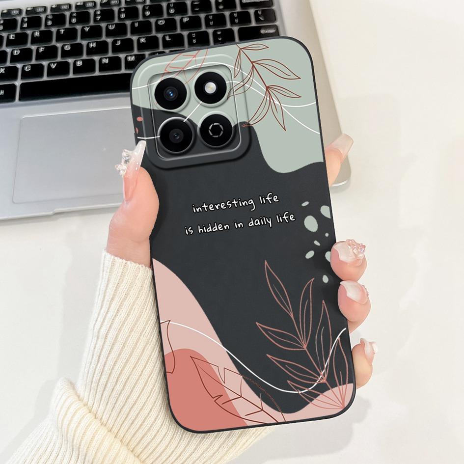For Honor X7c 4G Case ALT-LX2 Shockproof Cover Sweet Girls Love Heart Soft Liquid Silicone Phone Cases For Honor 200 Smart Coque