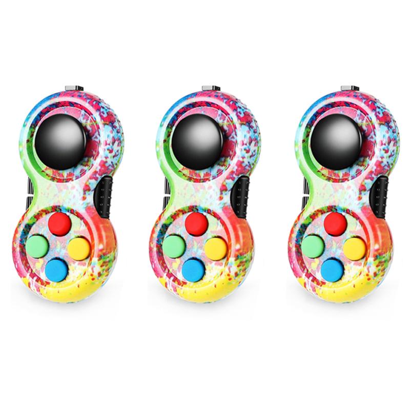 3Pcs Fidget Toys Controller Pad Cube Stress Relief For Adults Kids Sensory Toys For Autism Juguete De Descompresin Antiestrs