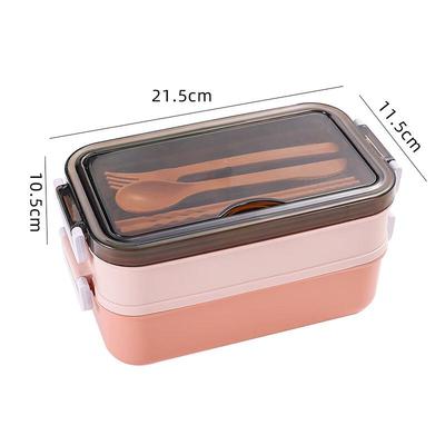 Boîte à bento en plastique double couche style japonais